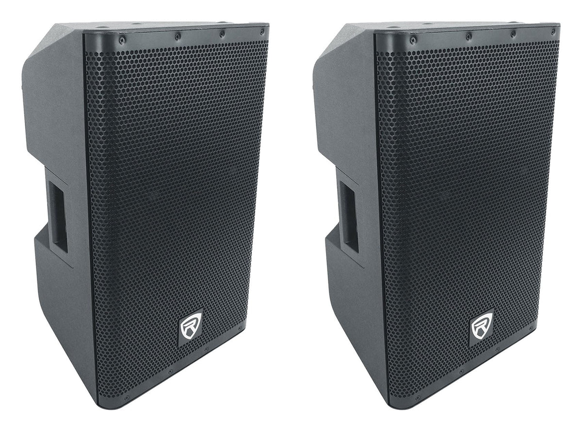 12" Active Powered Speaker with 2-Channel Mixer, 2-Pack J7723