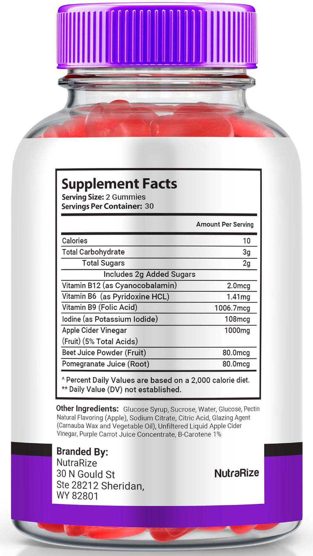 All Natural Gummies 60 Gummies B8337