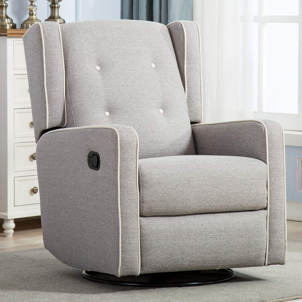 Grey Swivel Rocker Recliner Chair H61020