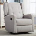 Grey Swivel Rocker Recliner Chair H61020