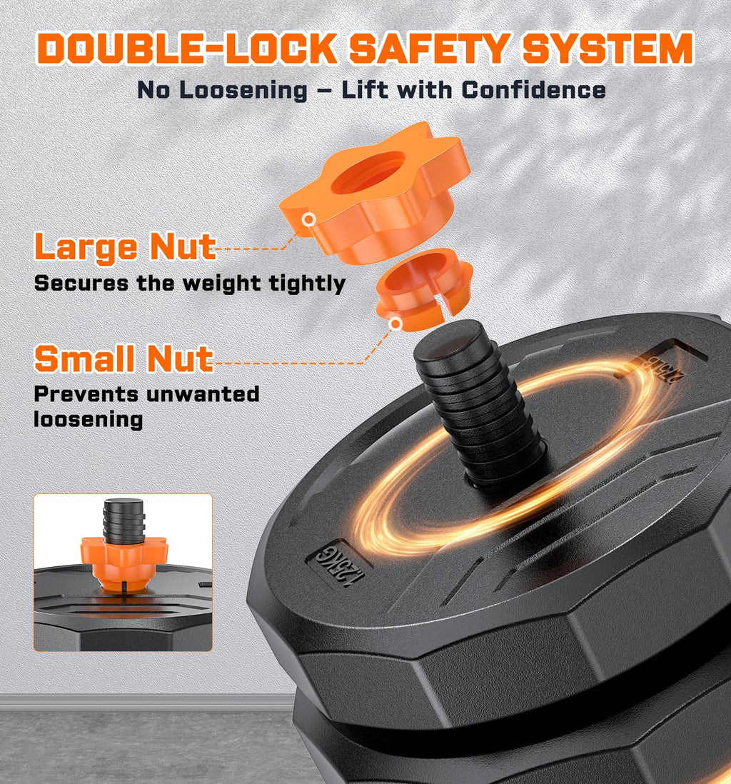 Adjustable Dumbbell Set with Connector T20623