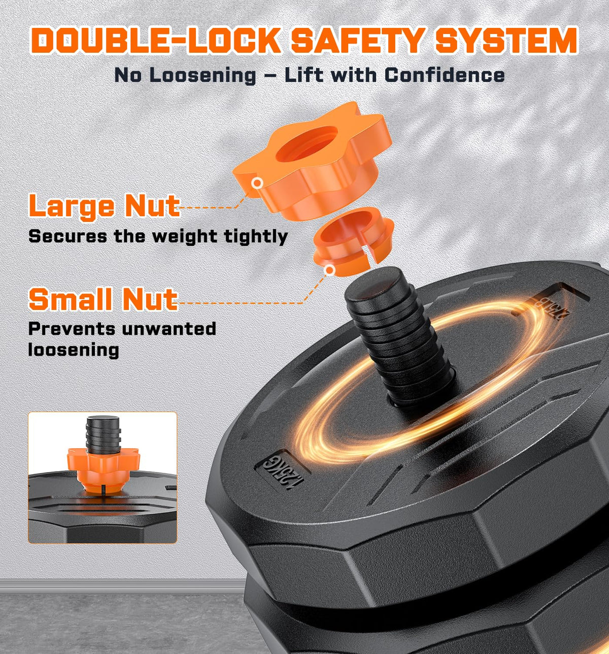 Adjustable Dumbbell Set with Connector T20623