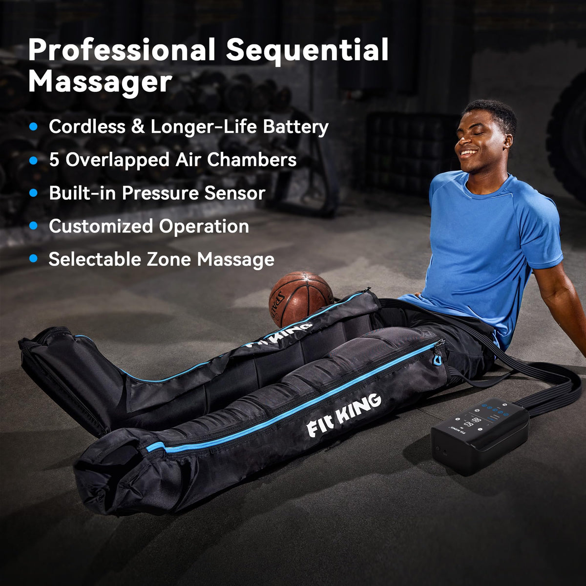 Cordless 5-Zone Leg Massager C99194