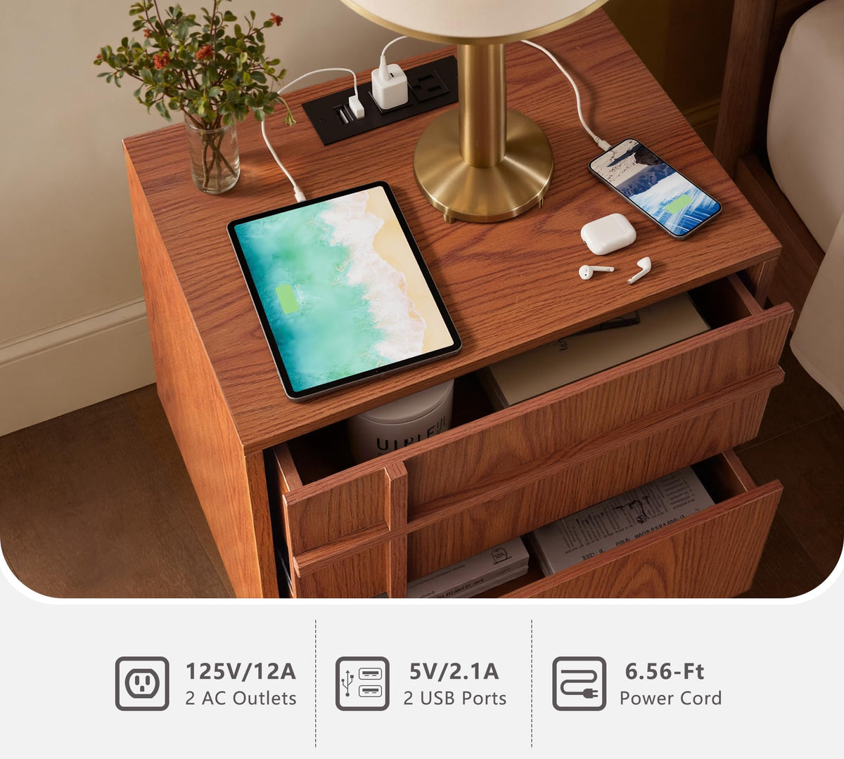 Mid Century Modern Nightstand G311