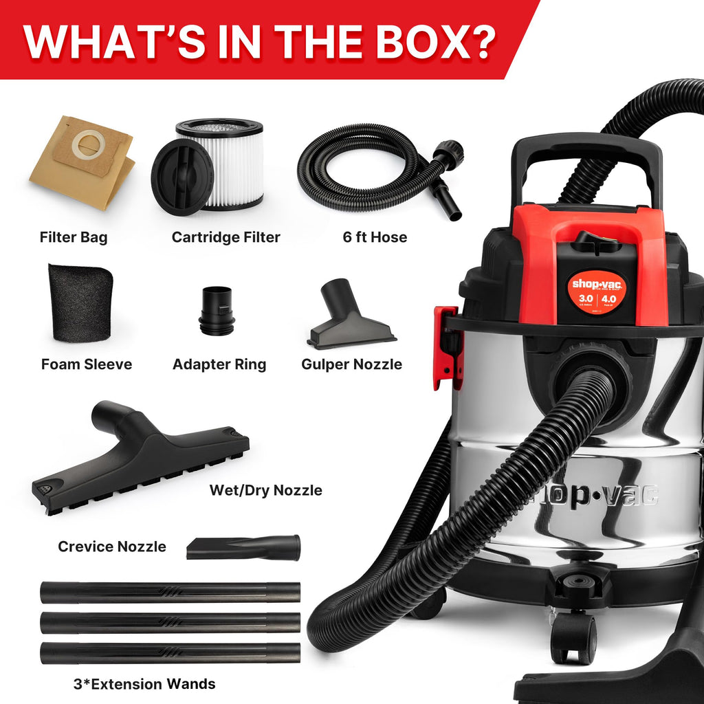 3 Gallon Wet/Dry Vacuum with Blower J27763