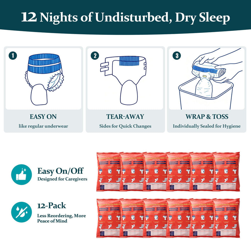 Leak Proof Adult Urine Pants with Urine Bag Y702993