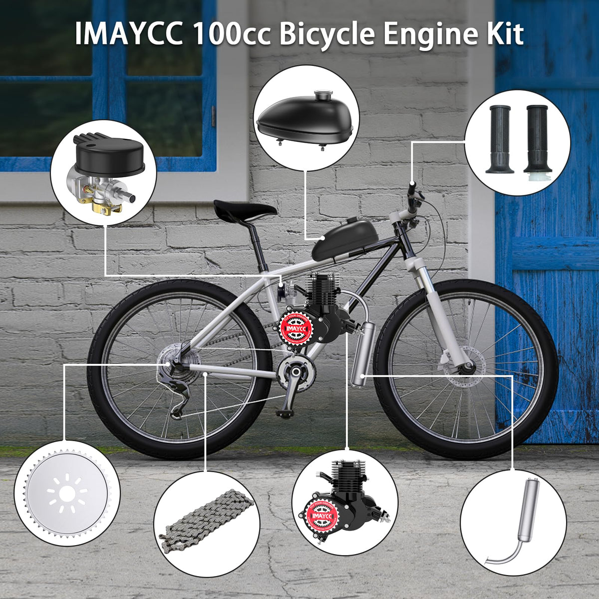 100cc 2 Stroke Gas Bike Motor Kit P99170