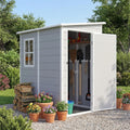 5 x 4 FT Plastic Outdoor Storage Shed with Floor D23837