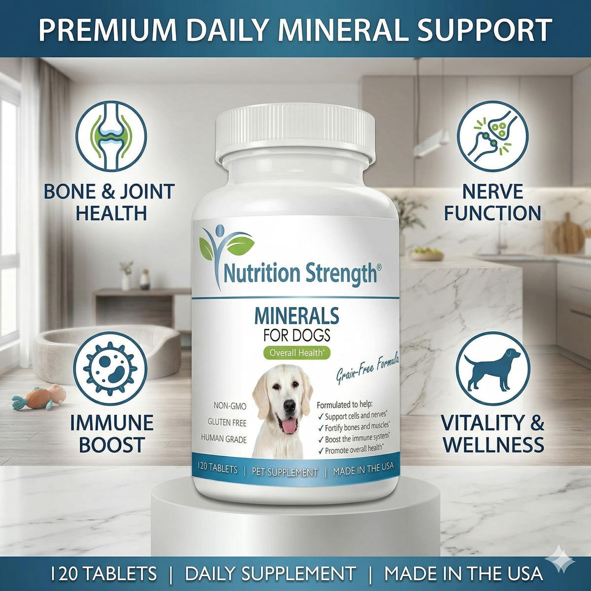 Dog Minerals & Electrolytes 120 Tablets A171