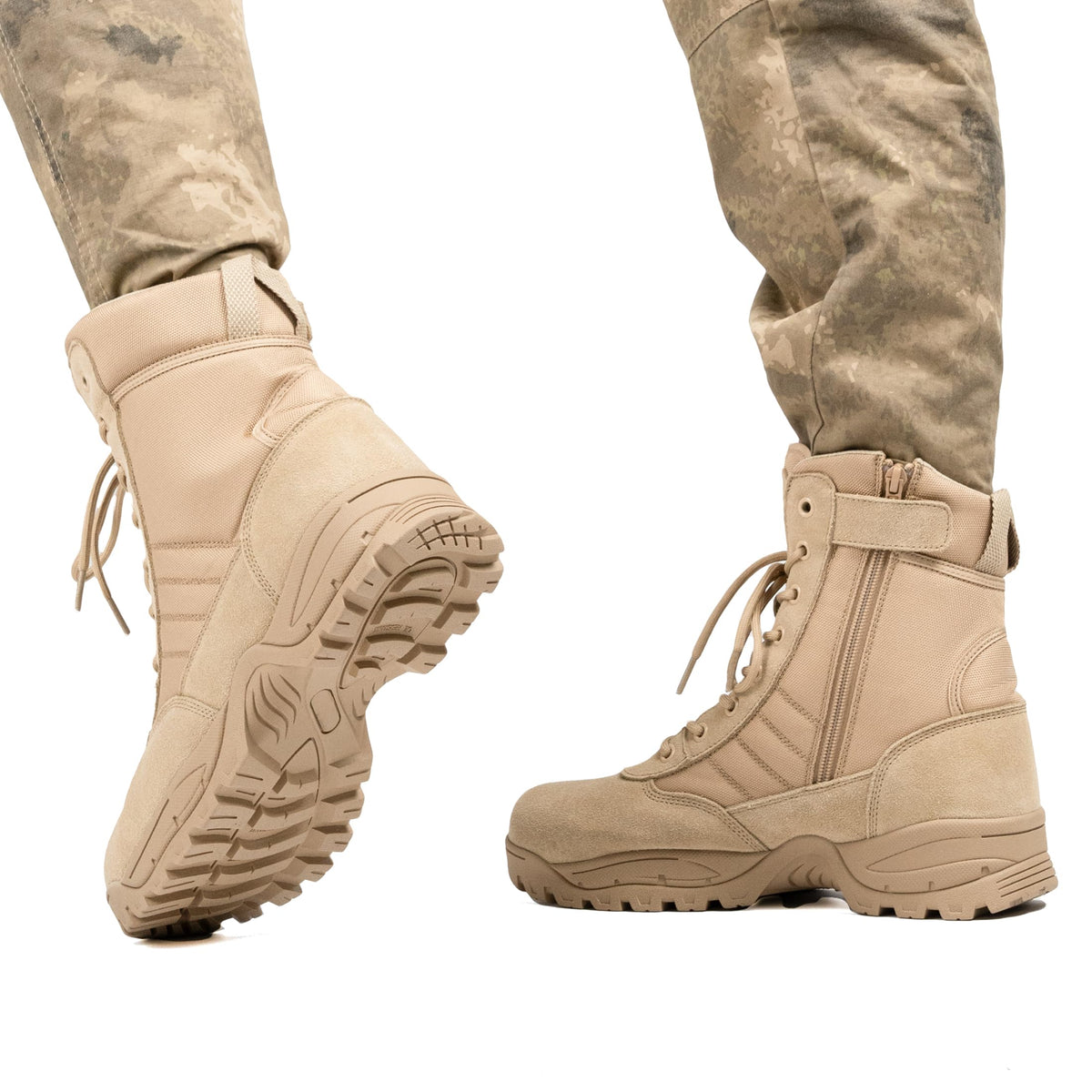 Men's Side Zipper Tactical Work Boots I738
