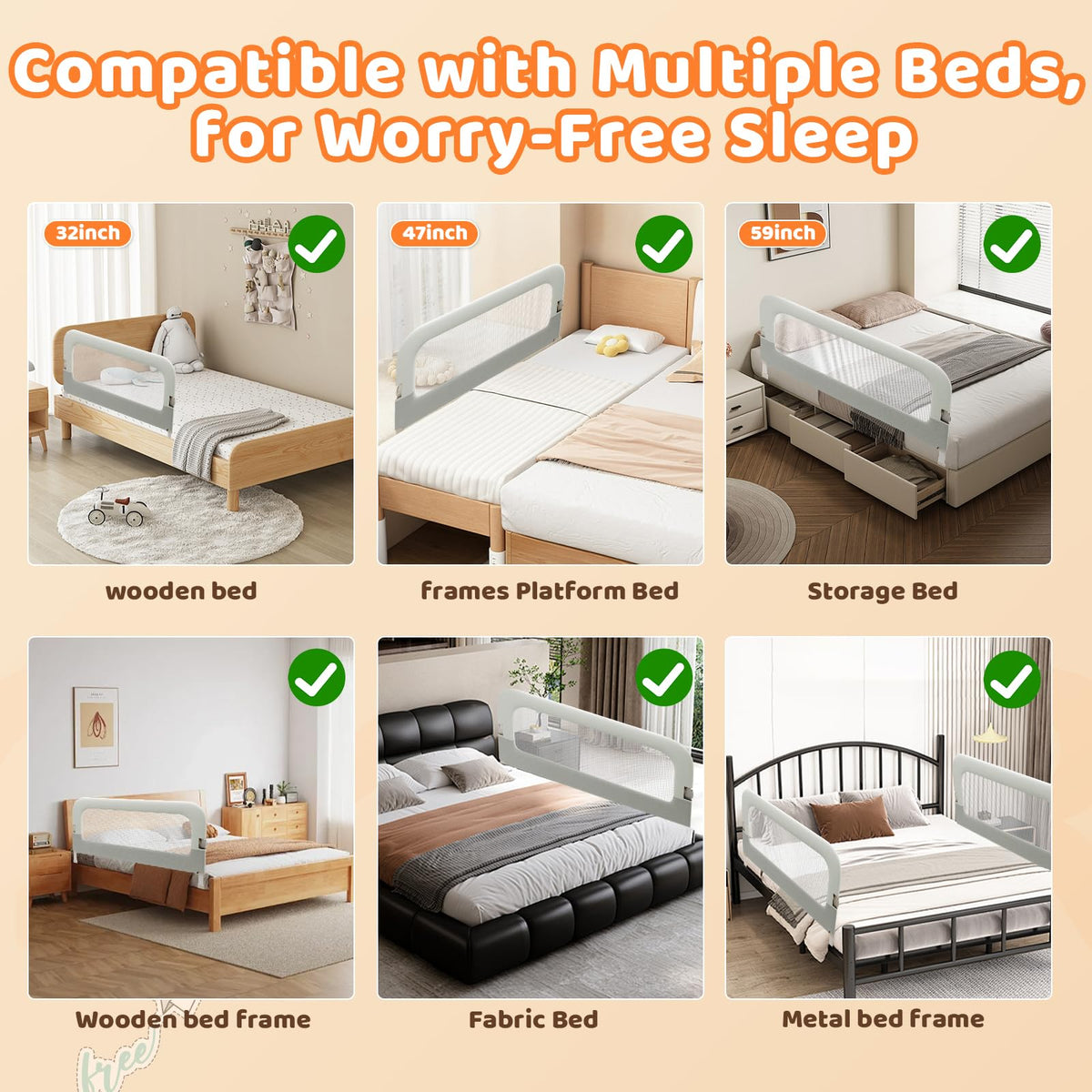 Foldable Safety Bed Rail V22565