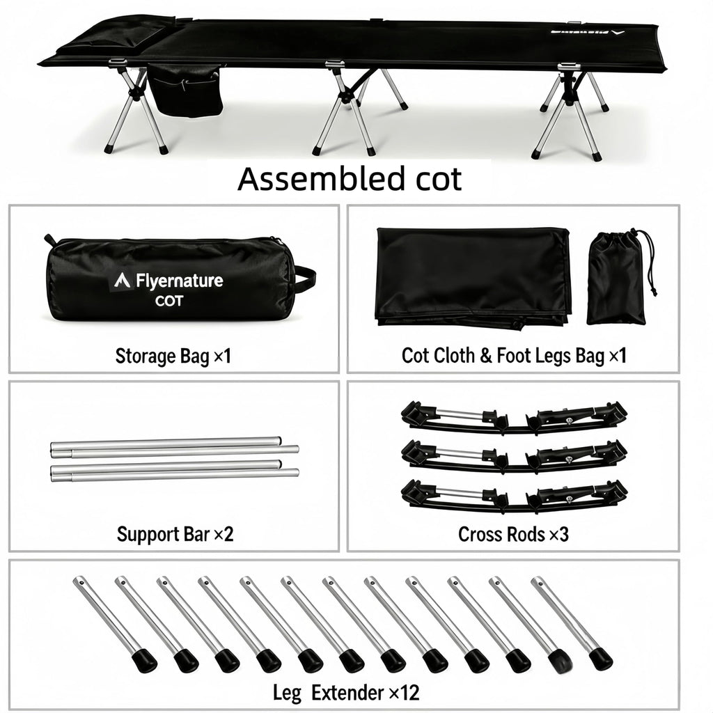 Lightweight Foldable Camping Cot 300 lbs Capacity A209376