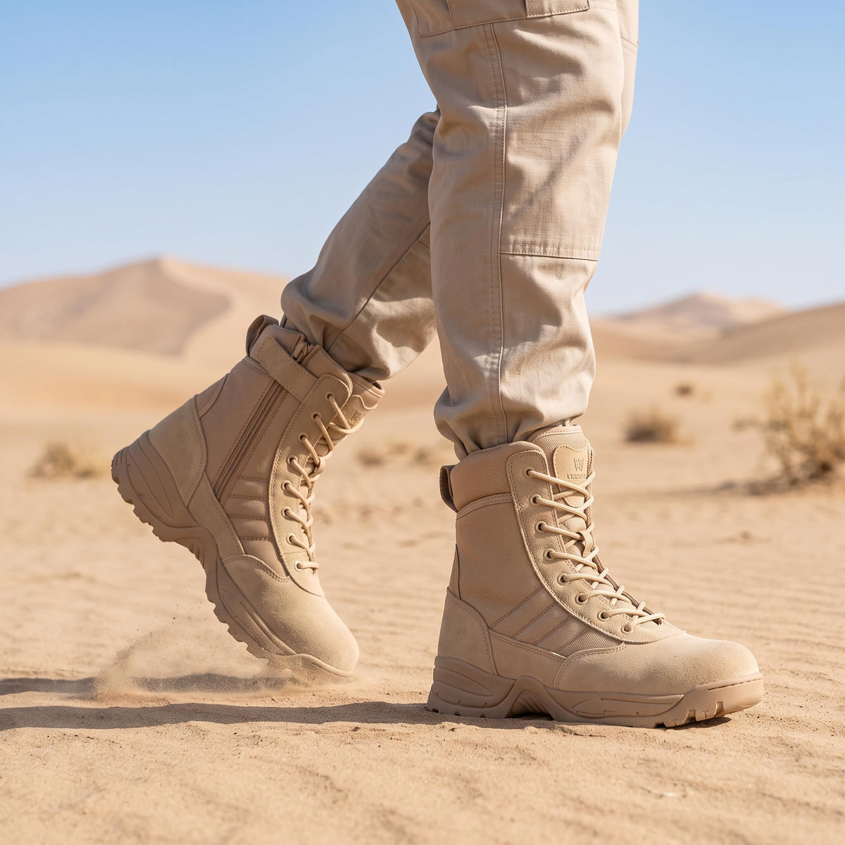 Men's Side Zipper Tactical Work Boots I738