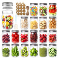 12 oz Mason Jars with Lids and Bands, 20 Pack T7709
