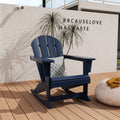 Navy Blue HDPE Outdoor Rocking Chair H936