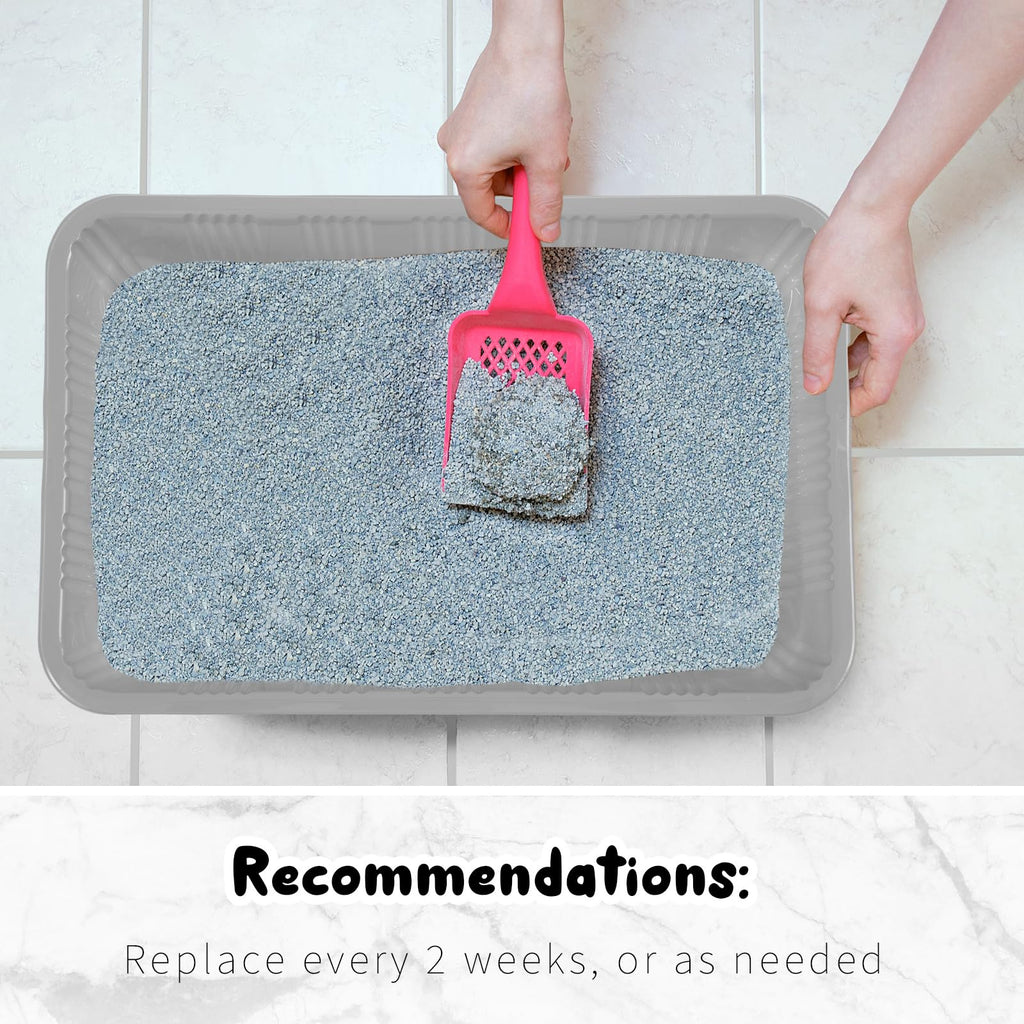 30 Pack Disposable Litter Boxes for Cats Gray C24060