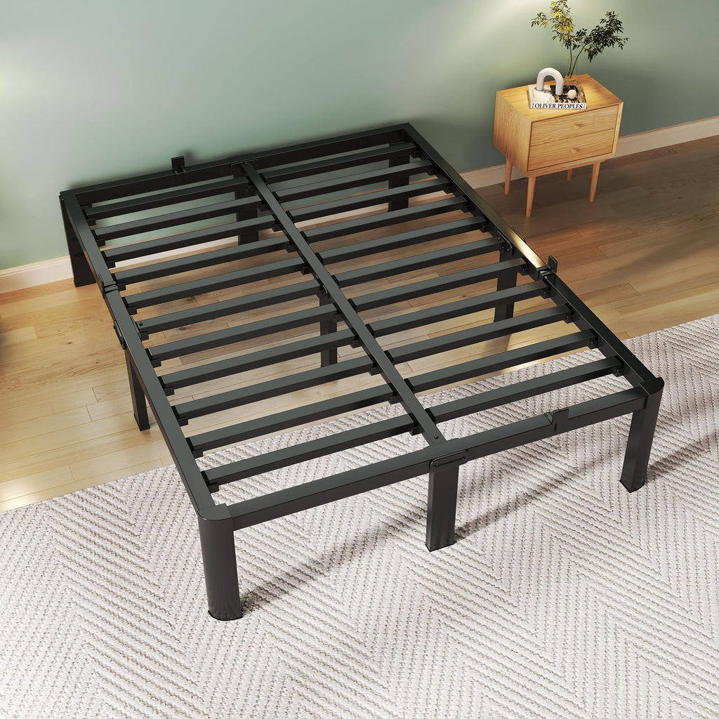 Queen Size 18 Inch Metal Platform Bed Frame F45473