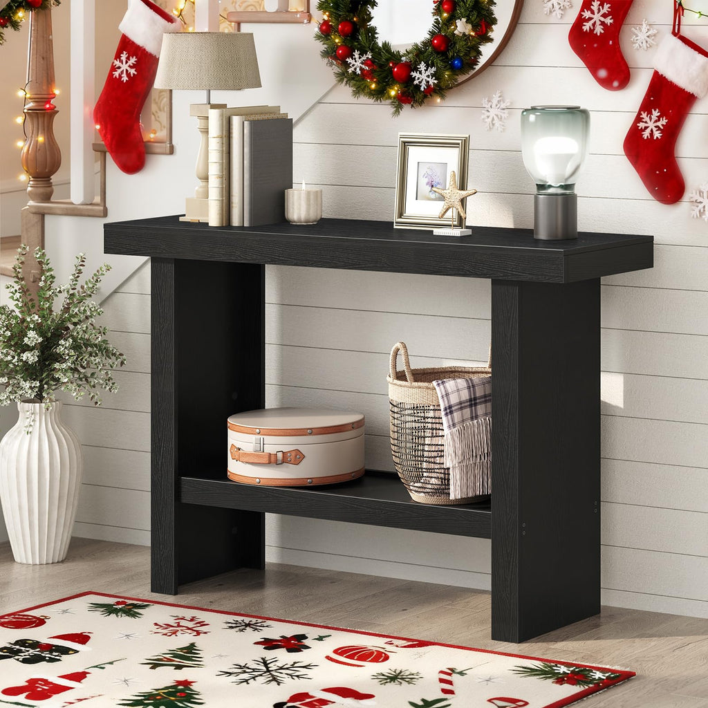 Black Rectangular Console Table I8811
