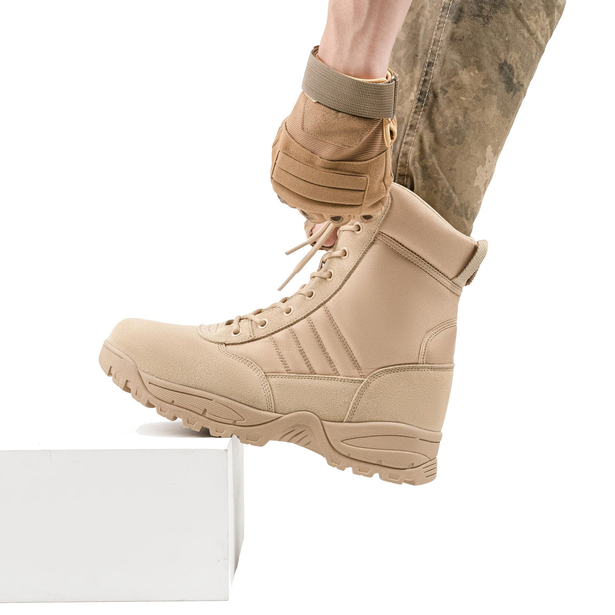 Men's Side Zipper Tactical Work Boots I738