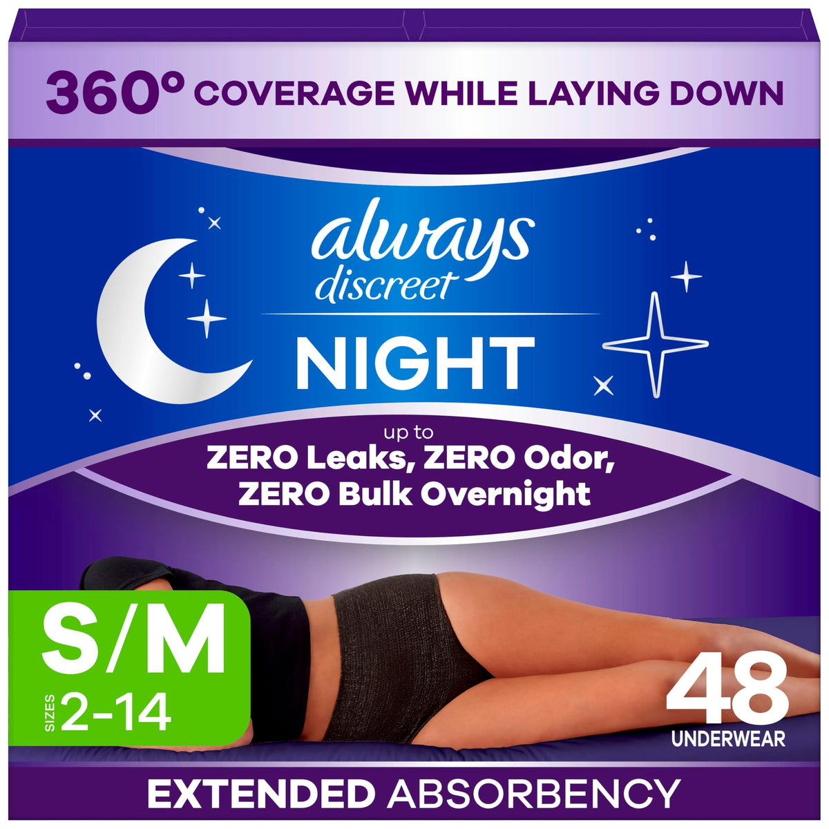 Adult Diapers for Women Size S/M, 48 Count C168