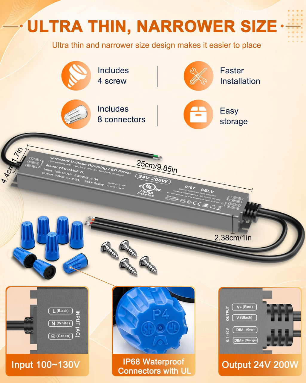 200W 24V Dimmable LED Driver I748390