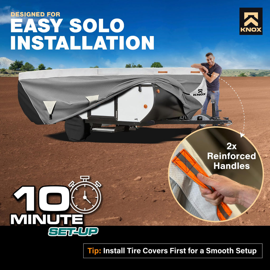 Anti-Tear 7 Layer APEX Fabric Folding Camper Cover 14-16 ft P51274