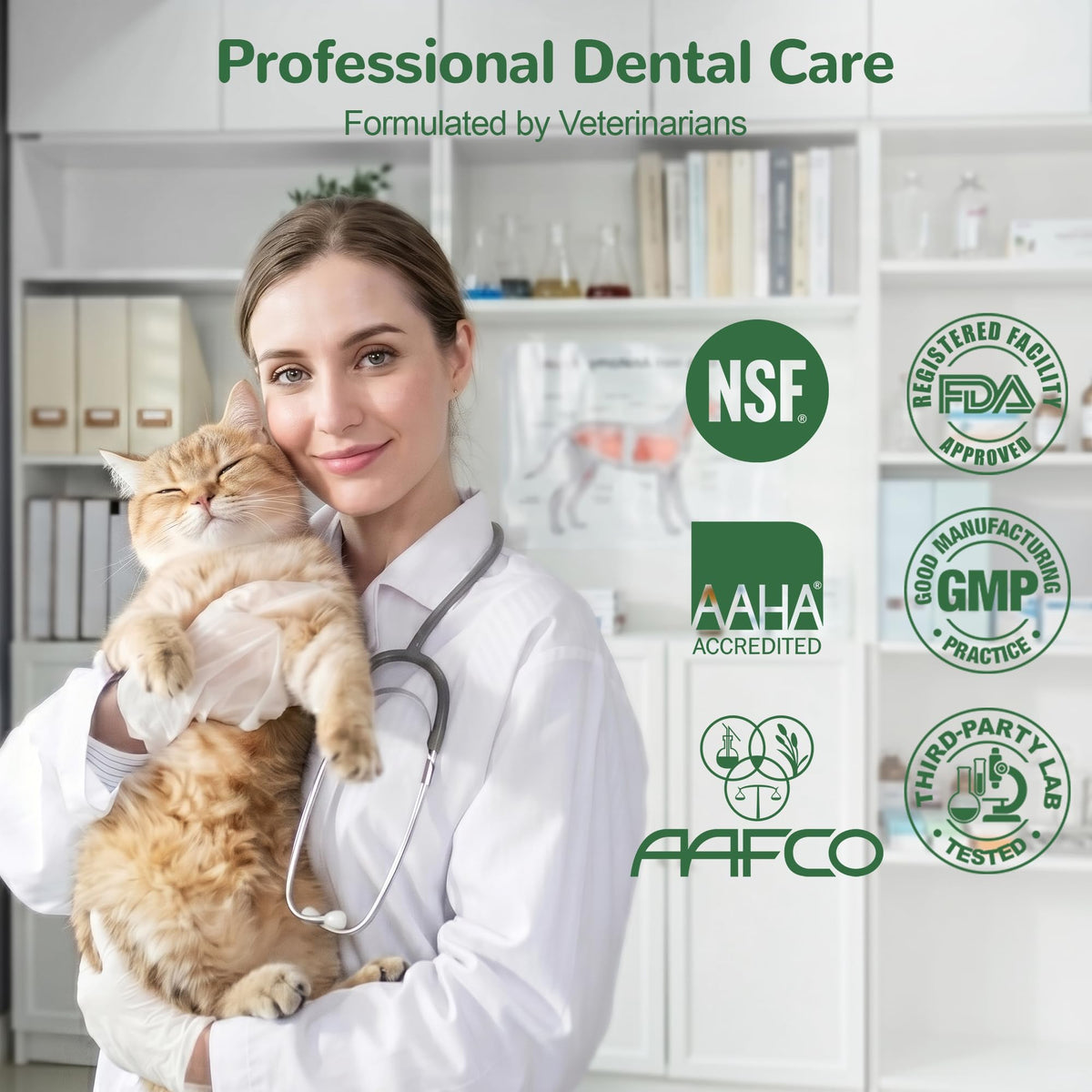 Cat Dental Care Powder with Probiotics 80g D126129