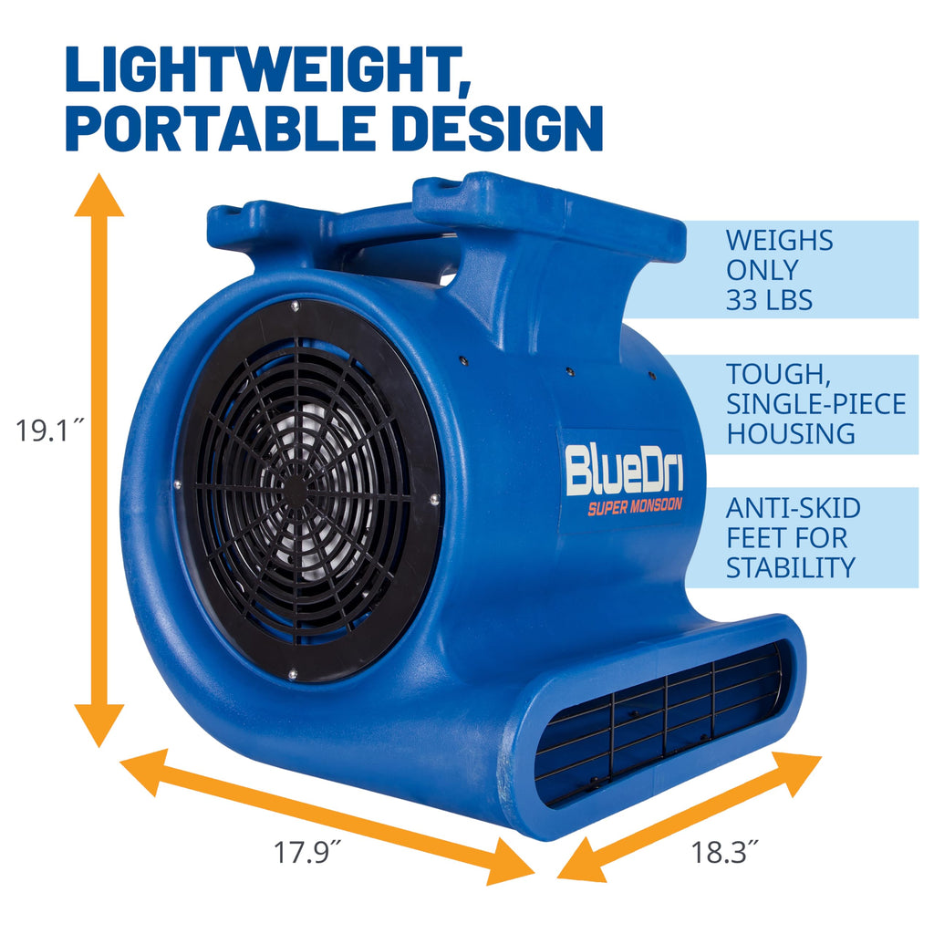 1 HP 4050 CFM Air Mover Blower Fan J84847