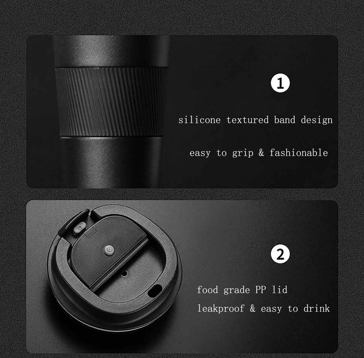 17oz Stainless Steel Vacuum Insulated Travel Mug O447776