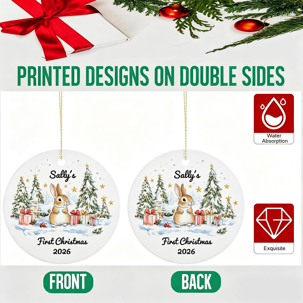 Baby First Christmas Ornament 2026 E2155