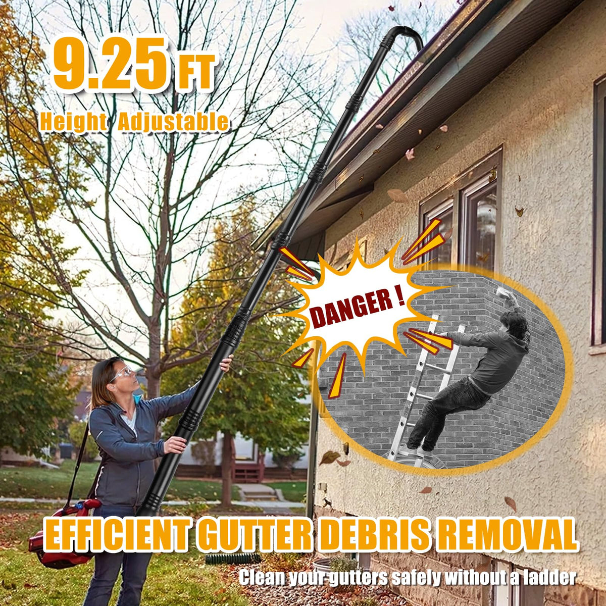 Gutter Cleaning Kit with 360° Adjustable Nozzle K69947