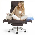 Oversized Brown Convertible Office Chair A75932