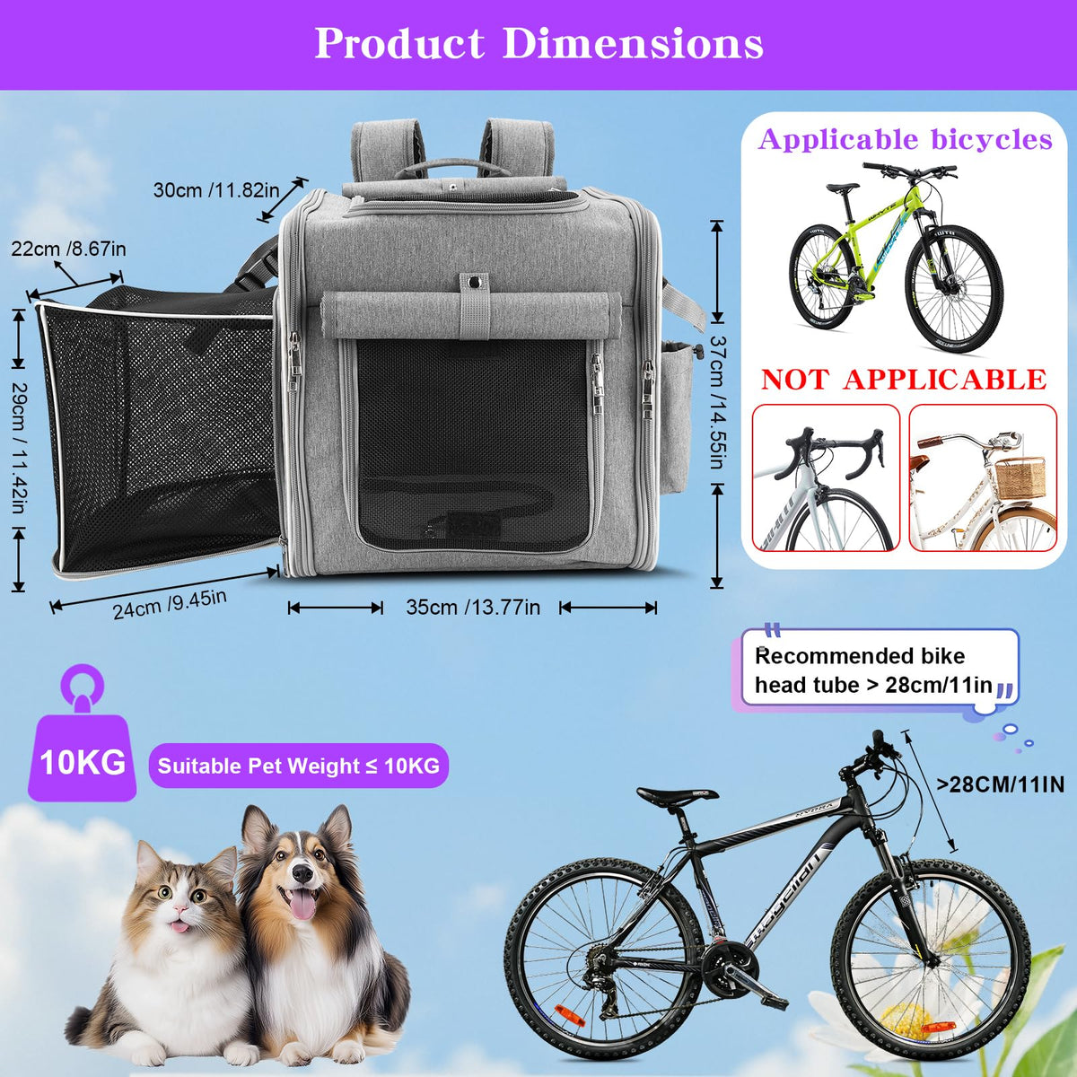 Bike Basket with Mounting Bracket C689462