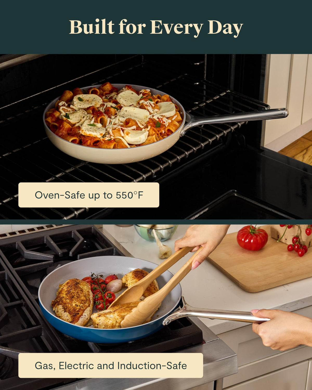 Non-Stick Ceramic Coated Fry Pan Trio, 8", 10.5", & 12" K208728