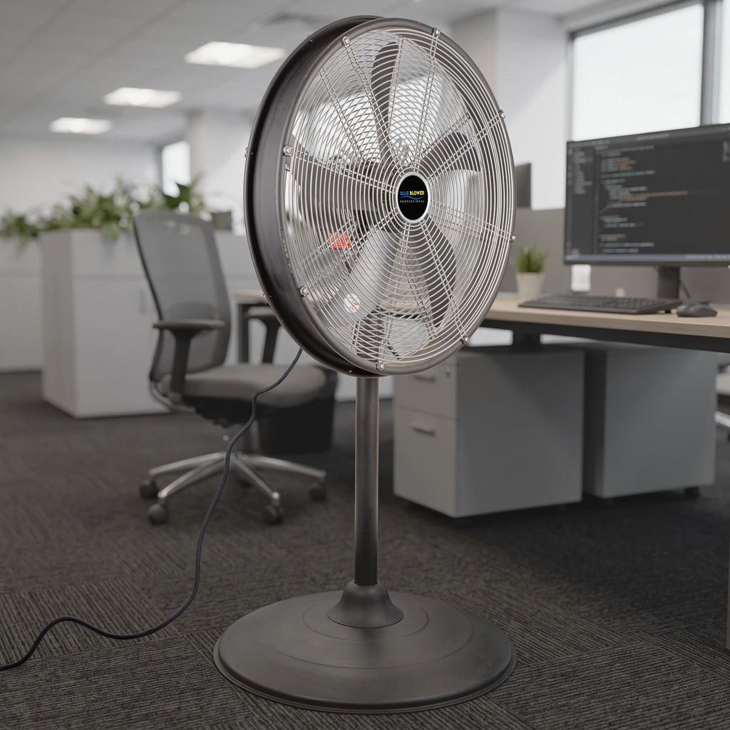 Blue High Velocity Oscillating Pedestal Fan G531718