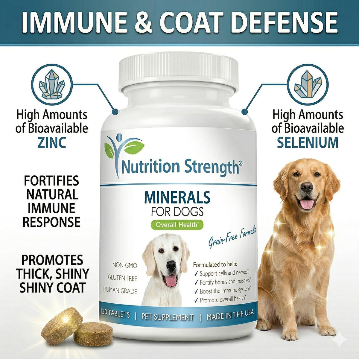 Dog Minerals & Electrolytes 120 Tablets A171