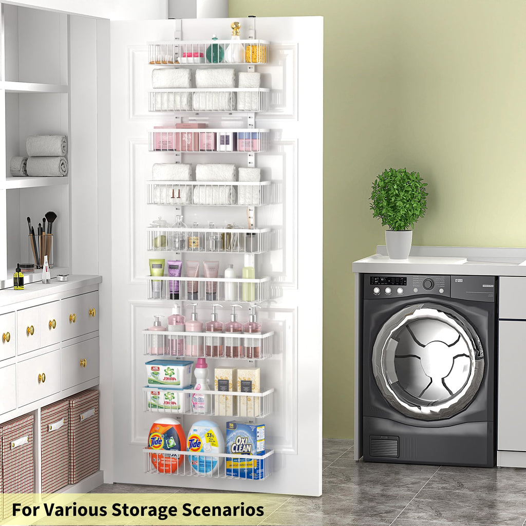 White 9-Tier Over The Door Pantry Organizer K162956