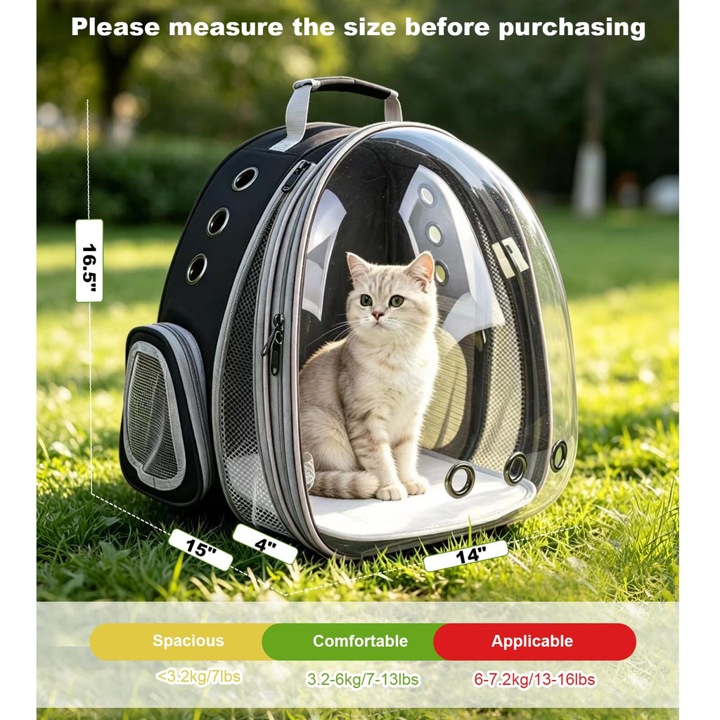 Expandable Pet Backpack Cats Dogs Carrier Bag K707272
