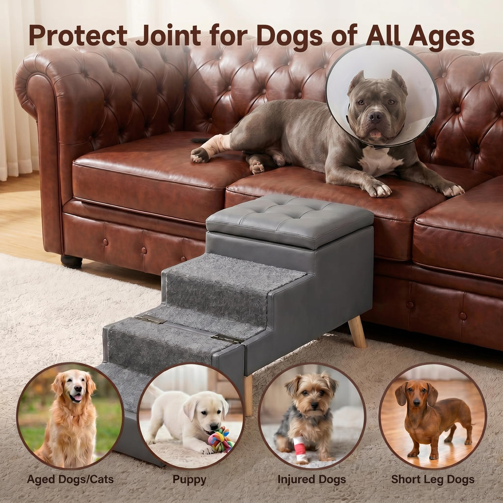 Leather Dog Stairs T678004