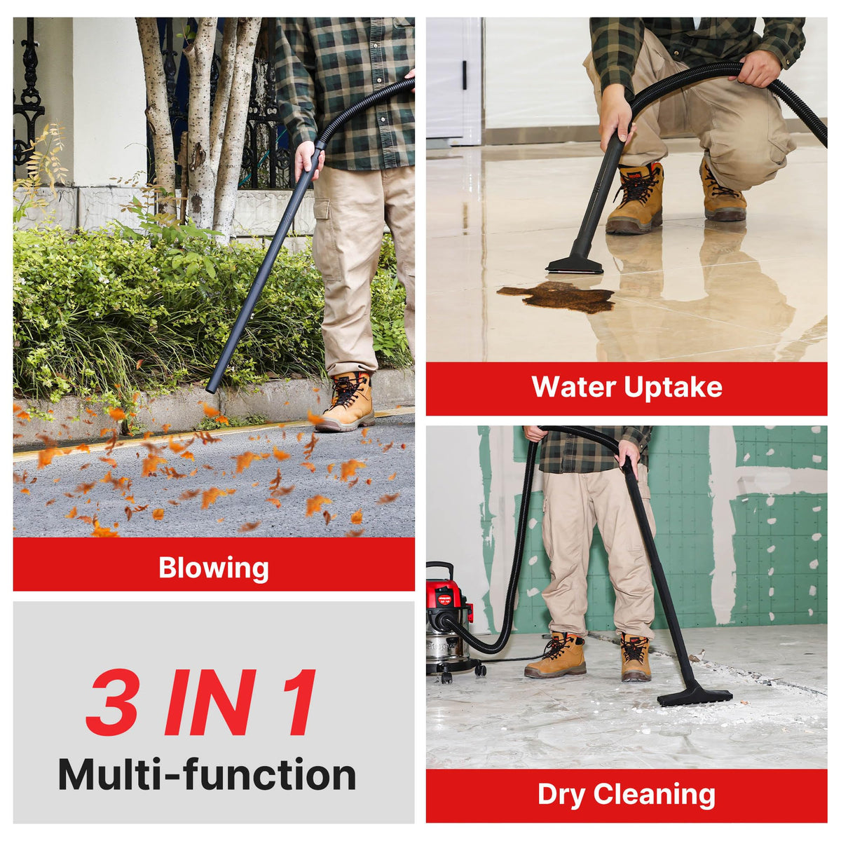 3 Gallon Wet/Dry Vacuum with Blower J27763