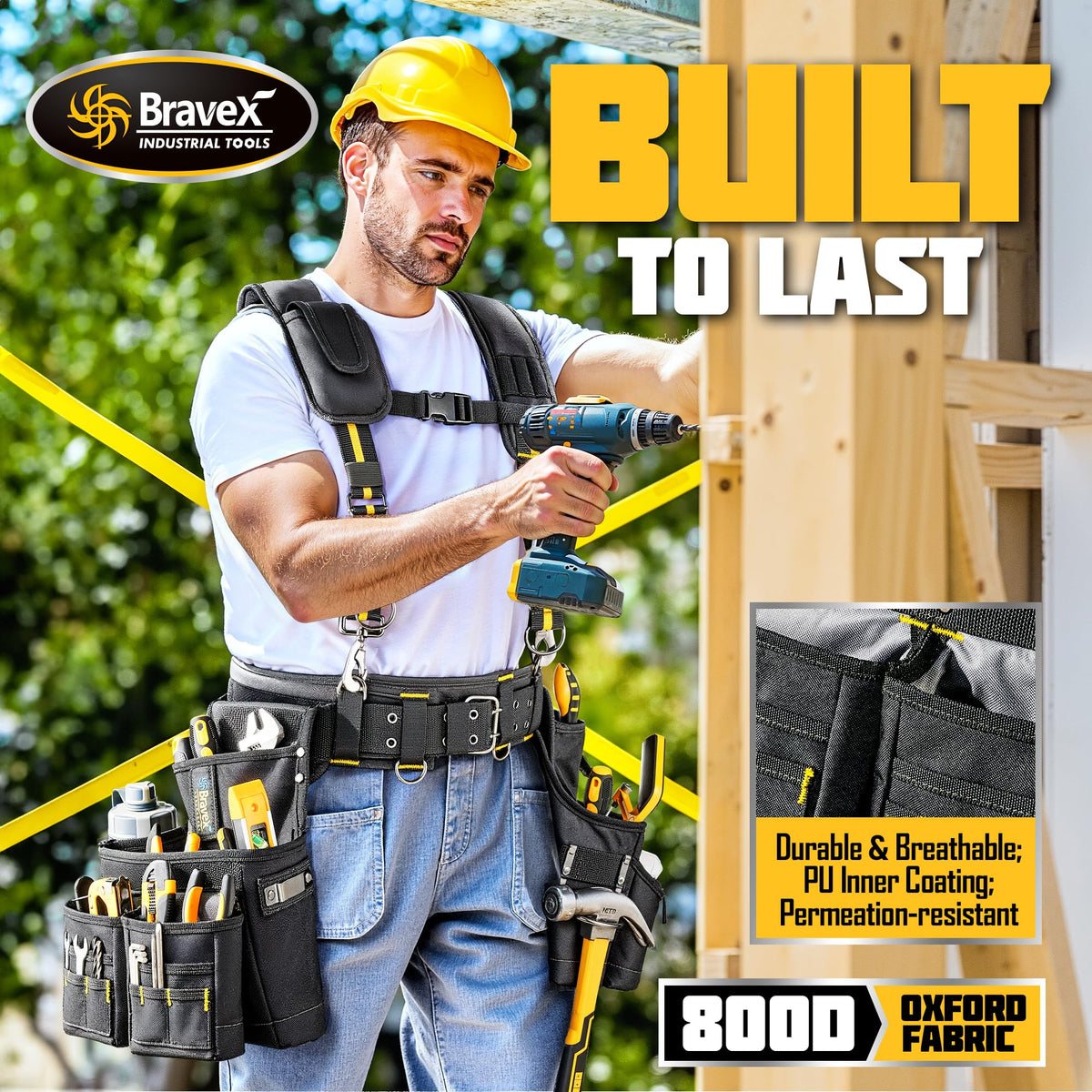 Tool Belt Suspenders 20 Bags 1200D Ballistic Nylon S956273