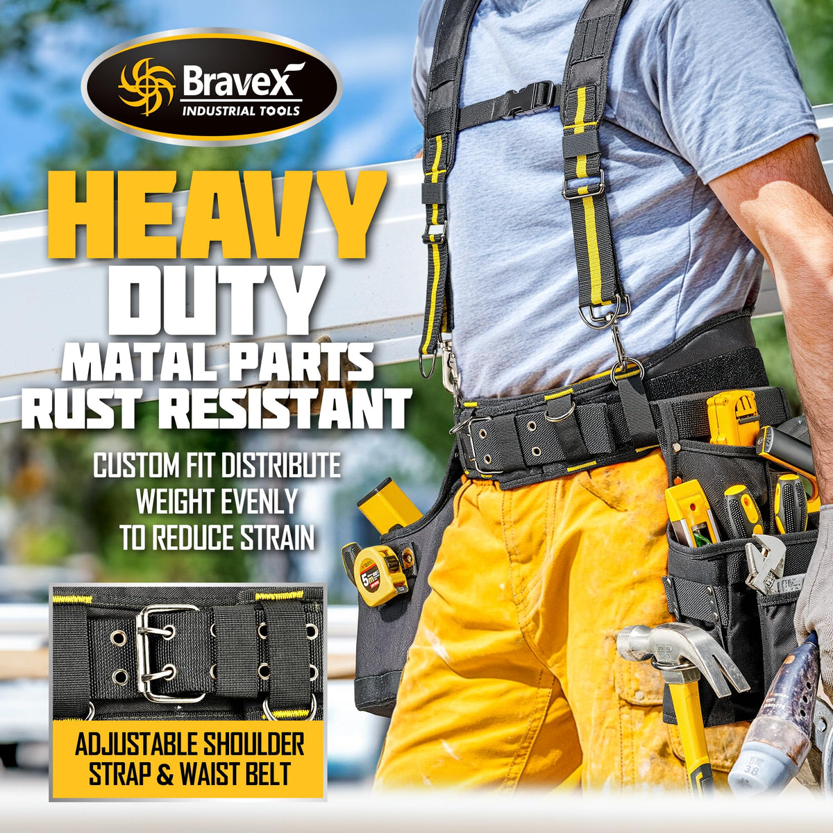 Tool Belt Suspenders 20 Bags 1200D Ballistic Nylon S956273