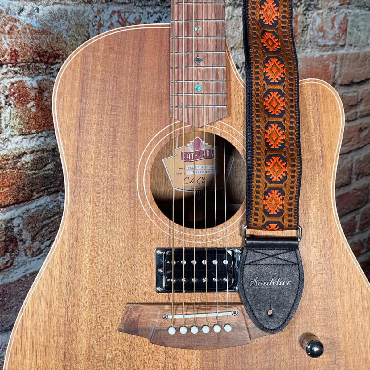Handmade Fabric Bass Strap V123