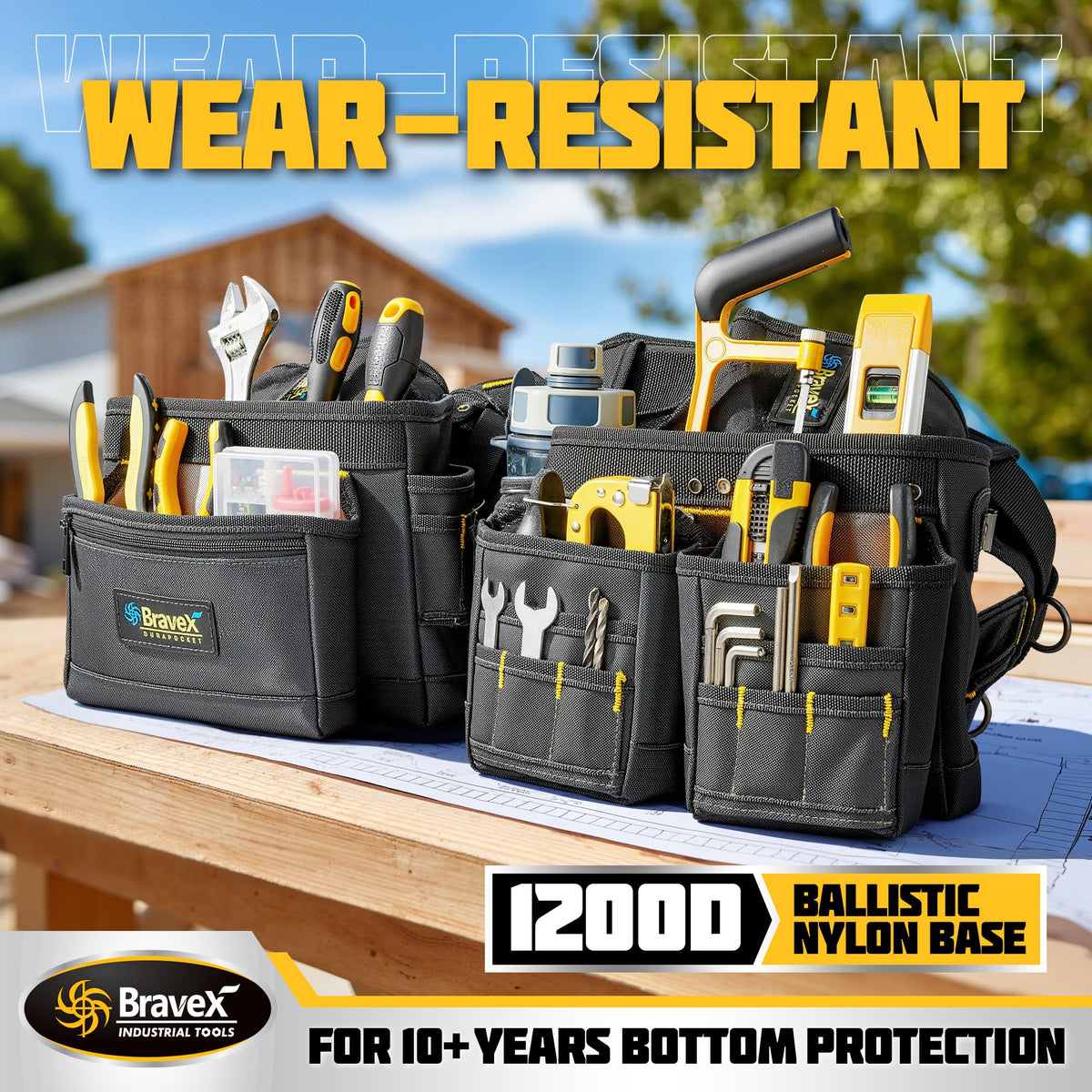 Tool Belt Suspenders 20 Bags 1200D Ballistic Nylon S956273
