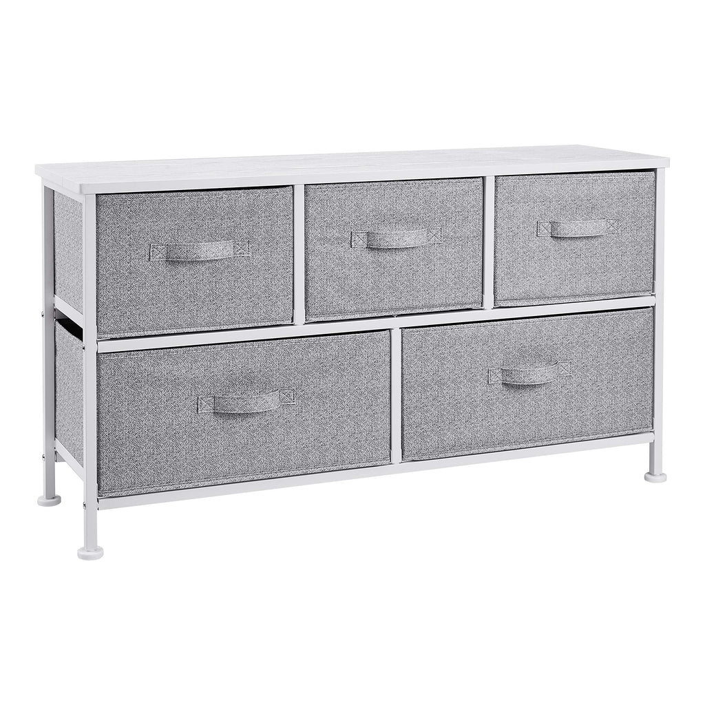 White 5-Drawer Fabric Storage Organizer Z428291